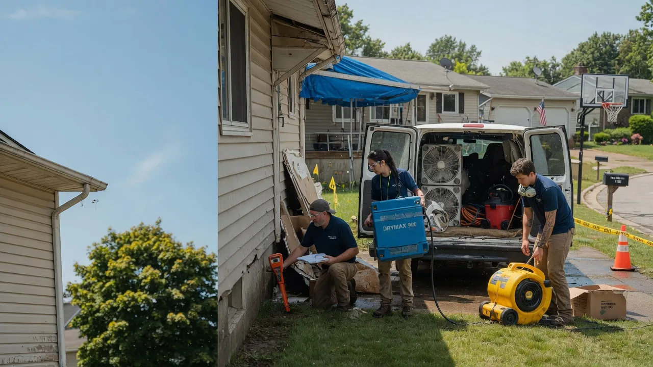 Ceiling Leak Cleanup in Roxana, IL near me